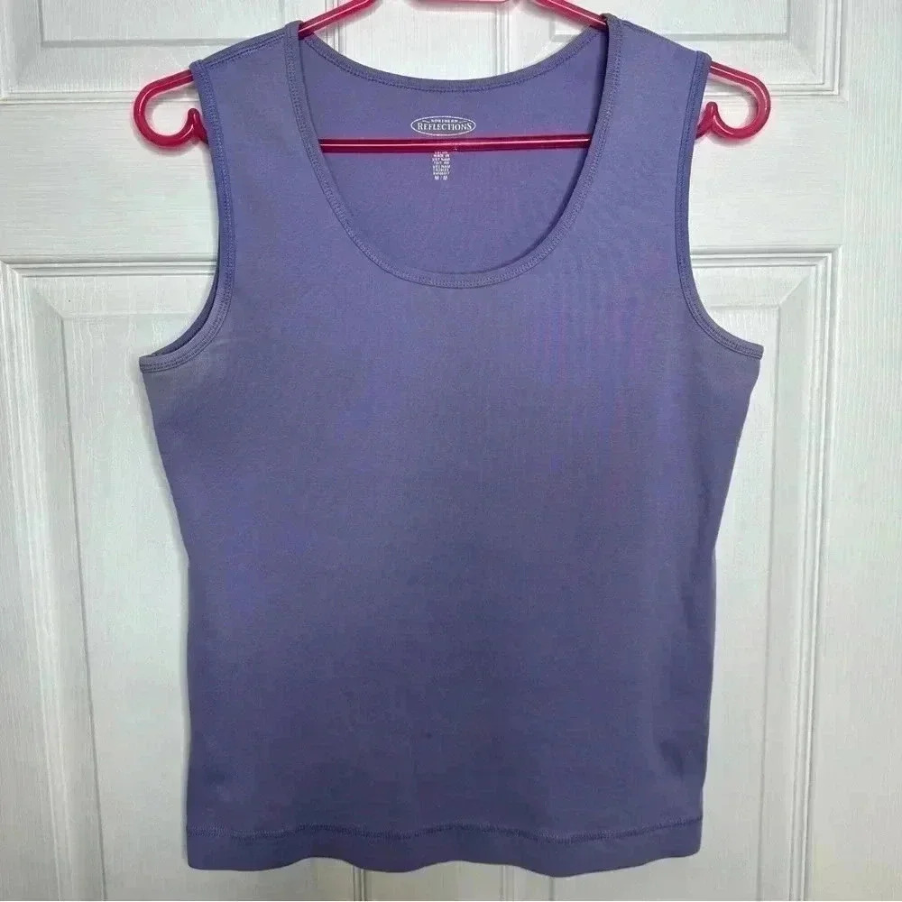 Northern Reflections Racerback Tank  Top Purple Size Medium